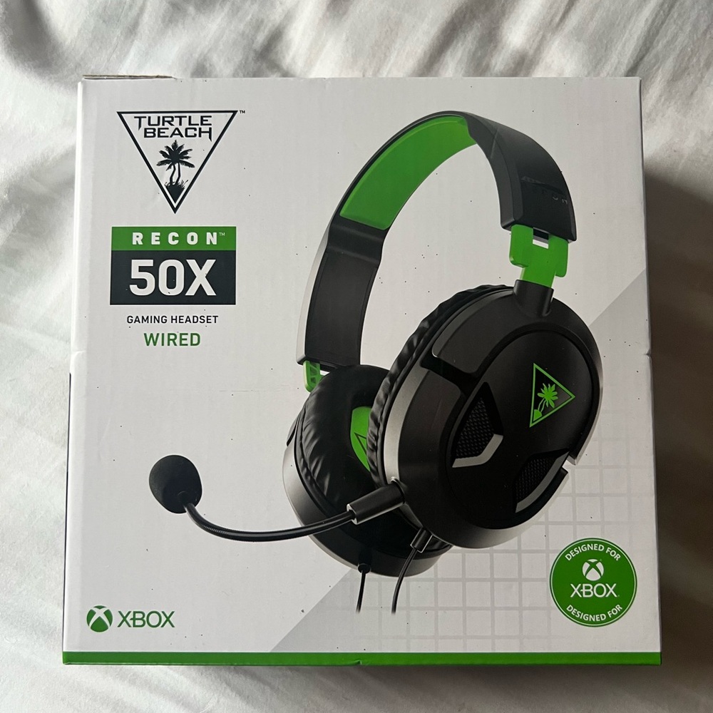 Turtle Beach Recon 50X Wired Gaming Headset - Black and Green